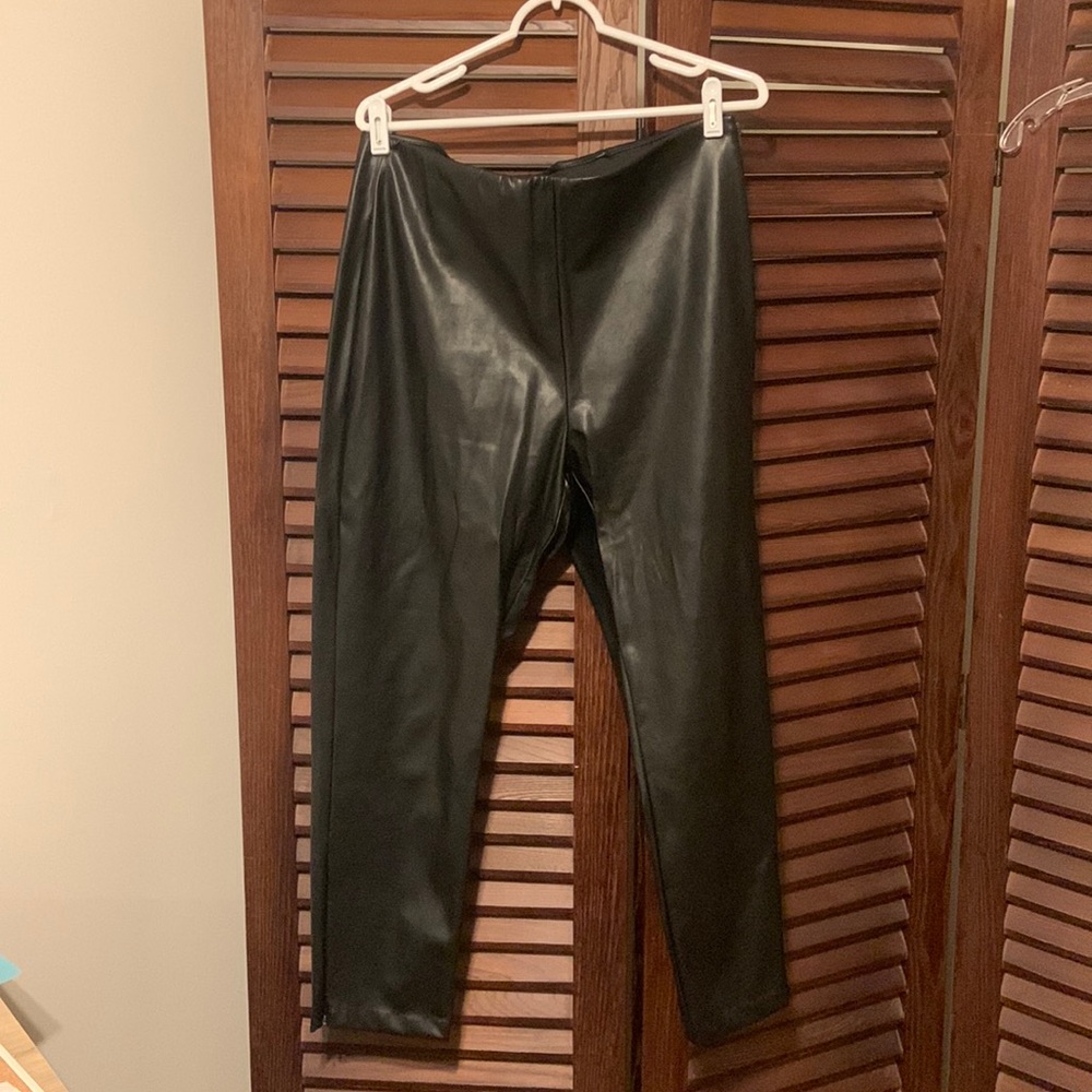 Old Navy faux leather pants, size 16